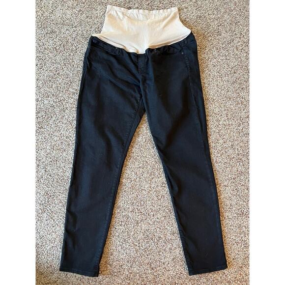 Maternity Jeans, Black, Size 8, Full Panel, Skinny - Picture 1 of 5